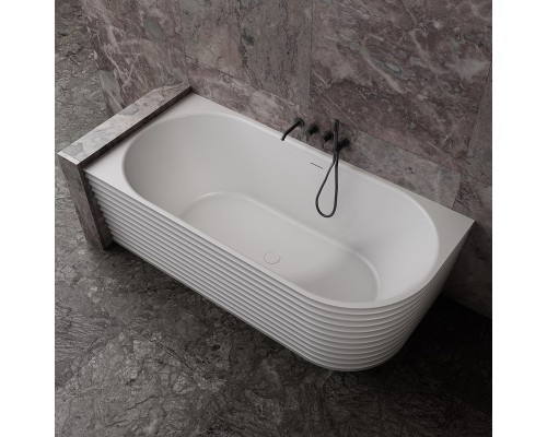 Ванна из искусственного камня Abber Stein 170x80 AS9651 L без гидромассажа