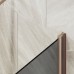 Шторка на ванну Maybah Glass 500x1400 поворотная на монопетле Бронза стекло графитовое матовое