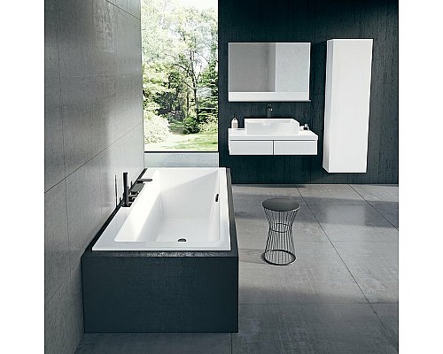 Смеситель на борт ванны Ravak Chrome CR 025.20BL X070445 Черный матовый