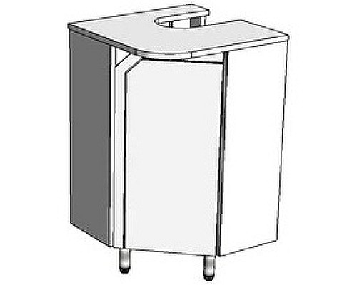 Тумба под раковину Corozo Сириус 40 SD-00001645 угловая Белая