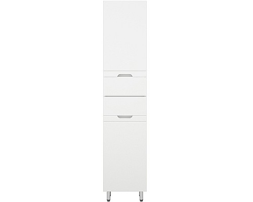 Шкаф пенал Corozo Лея 40 Z2 SD-00000099 с бельевой корзиной Белый