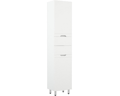 Шкаф пенал Corozo Лея 40 Z2 SD-00000099 с бельевой корзиной Белый