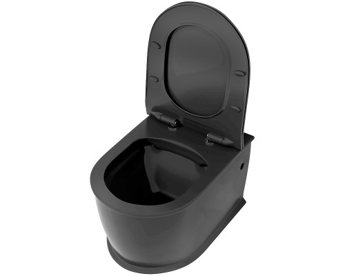 Унитаз Grossman Retro GR-4482BMS подвесной Черный матовый с сиденьем Микролифт