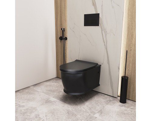 Унитаз Grossman Retro GR-4482BMS подвесной Черный матовый с сиденьем Микролифт