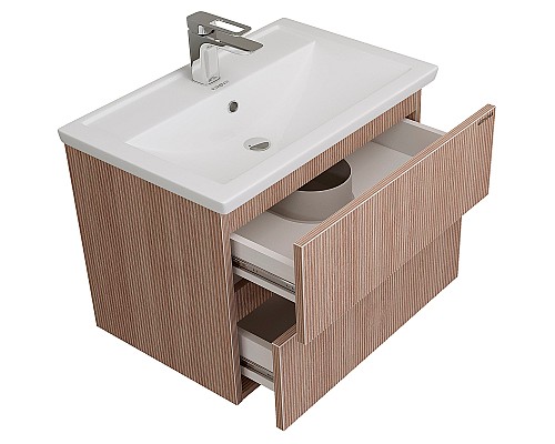 Тумба под раковину Grossman Юнит 70 2070131 подвесная Кадена вуд
