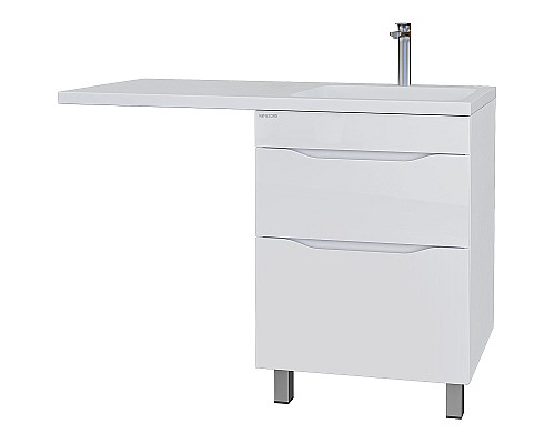 Раковина Grossman Madera Камилла 120 R 1101017 на стиральную машину Белая