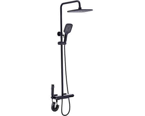 Душевая система Boch Mann Vettorre B TS BM9651 с термостатом Черная