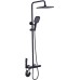 Душевая система Boch Mann Vettorre B TS BM9651 с термостатом Черная