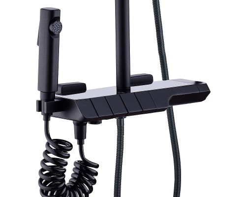 Душевая система Boch Mann Vettorre B TS BM9651 с термостатом Черная