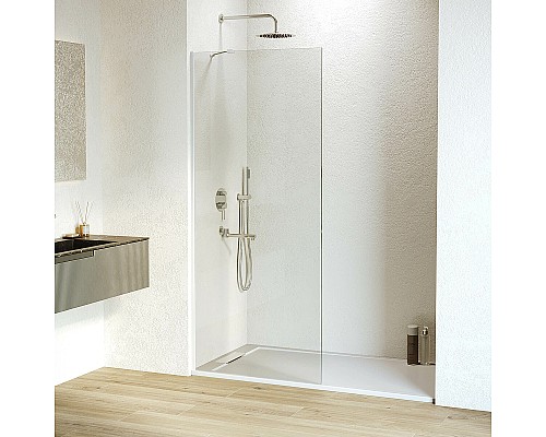 Душевая перегородка RGW Walk In WA-110W 80 351011008-15 профиль Белый стекло прозрачное