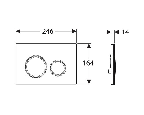 Клавиша смыва Geberit Sigma 21 115.652.SI.1 Белая Латунь
