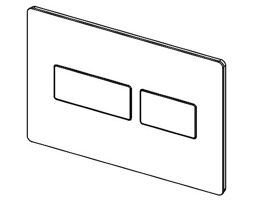 Клавиша смыва Tece Solid 9240416 Черная матовая