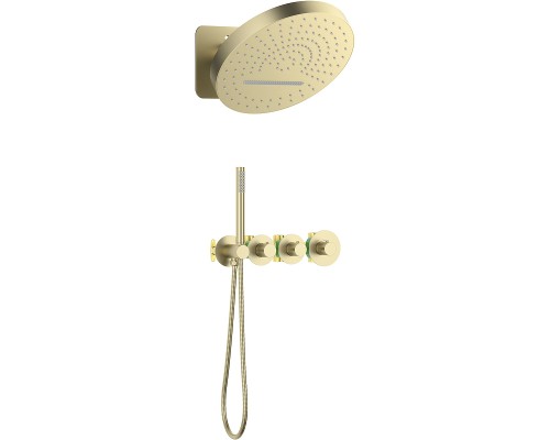 Душевая система Timo Saona SX-2329/17SM с термостатом Золото матовое