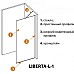 Душевая перегородка Cezares Liberta 70 LIBERTA-L-1-TB-70-C-NERO профиль Черный матовый стекло прозрачное