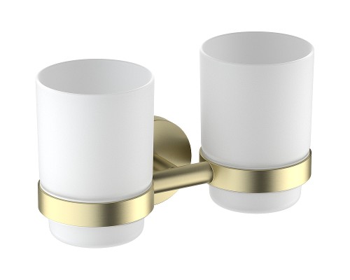 Стакан для зубных щеток Timo Saona 13034/17 двойной Золото матовое