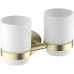 Стакан для зубных щеток Timo Saona 13034/17 двойной Золото матовое