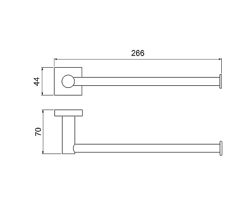 Полотенцедержатель Timo Selene 12054/03 Черный матовый