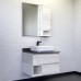 Тумба с раковиной Comforty Прага 75 Дуб белый Графит
