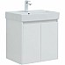 Тумба с раковиной Aquanet Nova Lite 60 302523 подвесная Белый глянец