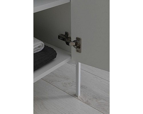 Тумба с раковиной Aquanet Nova Lite 60 302523 подвесная Белый глянец