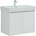 Тумба с раковиной Aquanet Nova Lite 75 302526 подвесная Белый глянец