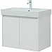 Тумба с раковиной Aquanet Nova Lite 75 302526 подвесная Белый глянец