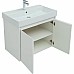 Тумба с раковиной Aquanet Nova Lite 75 302526 подвесная Белый глянец