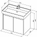Тумба с раковиной Aquanet Nova Lite 75 302526 подвесная Белый глянец