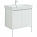 Тумба с раковиной Aquanet Nova Lite 75 302526 подвесная Белый глянец