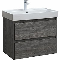 Тумба под раковину Aquanet Nova Lite 75 287890 подвесная Дуб серый