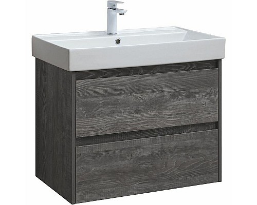 Тумба под раковину Aquanet Nova Lite 75 287890 подвесная Дуб серый