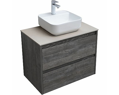 Тумба под раковину Aquanet Nova Lite 75 287890 подвесная Дуб серый