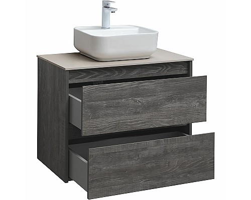 Тумба под раковину Aquanet Nova Lite 75 287890 подвесная Дуб серый