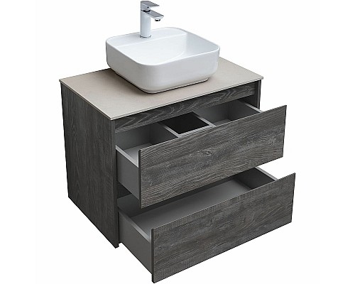 Тумба под раковину Aquanet Nova Lite 75 287890 подвесная Дуб серый