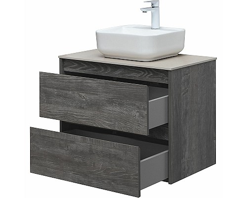 Тумба под раковину Aquanet Nova Lite 75 287890 подвесная Дуб серый