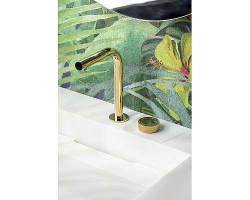 Смеситель для раковины Boheme Tech 158-G Золото