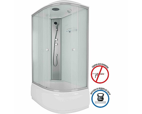 Душевая кабина Niagara Eco 120x80 L E120/80/40L/MT без гидромассажа