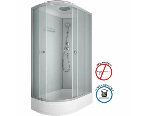 Душевая кабина Niagara Eco 120x80 R E120/80/26R/MT без гидромассажа