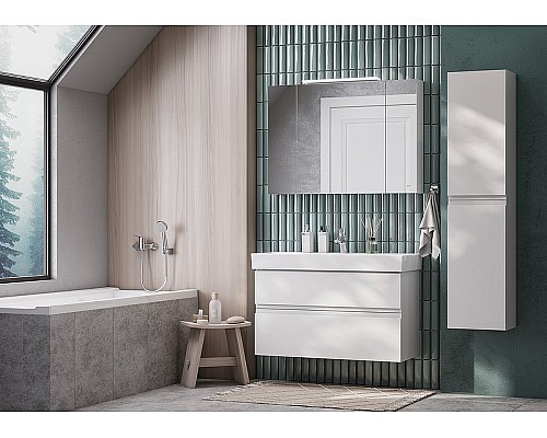 Тумба под раковину Roca Oleta 100 A857641806 подвесная Белый глянец