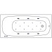 Акриловая ванна Whitecross Layla Slim 180x80 0122.180080.100.RELAX.GL с гидромассажем