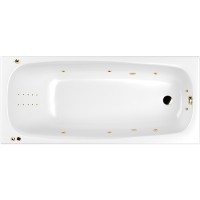 Акриловая ванна Whitecross Layla Slim 170x75 с гидромассажем
