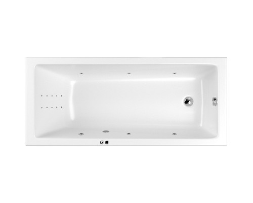 Акриловая ванна Whitecross Wave Slim 170x70 с гидромассажем