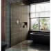 Душевая перегородка Maybah Glass 1090x1950 в широком профиле Хром матовый стекло бронзовое