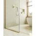 Душевая перегородка Maybah Glass 1090x1950 в узком профиле Золото стекло сатиновое