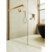 Душевая перегородка Maybah Glass 1090x1950 в широком профиле Золото стекло сатиновое