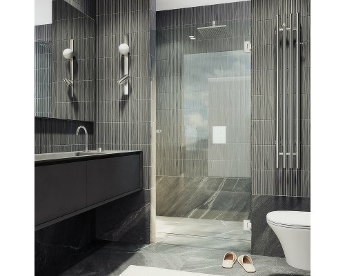 Душевая дверь Maybah Glass MGD-508-4 805x1950 на петлях Хром глянцевый стекло прозрачное