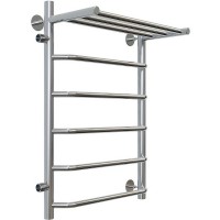 Водяной полотенцесушитель Aringa Римини 50x80x50 L AR03022CH с полкой Хром