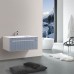 Тумба с раковиной подвесная Black&White Universe 100 см Milk White, арт