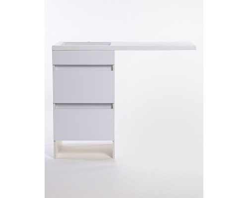 Тумба под раковину Orange Sistema 110 ST-50TUW Белая глянцевая