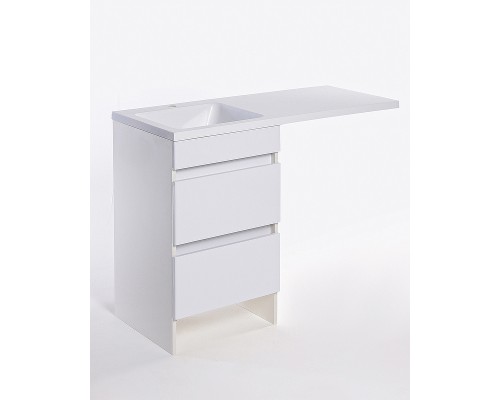 Тумба под раковину Orange Sistema 110 ST-50TUW Белая глянцевая